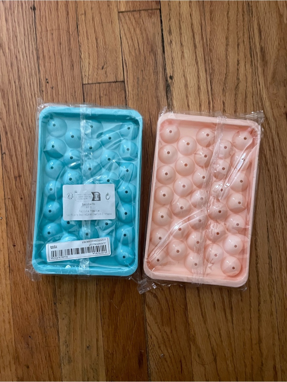 Silicone Egg Holder Tray - Blue and Peach